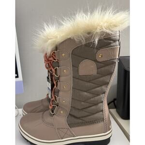 Sorel Snow Boots Tofino II Winter Boot Omega Taupe Paradox Pink Size 7.5 New